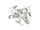[7800434005] Clips rund 10-14 grå, søm 30, i pakker a 100 styk