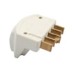 [7800443122] Komfur vinkel stikprop 5 pol hvid 16A/400V