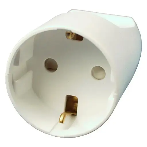 [7800443140] Forlængerled Schuko F25, hvid