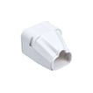 [7800449137] Afslutningsstykke til varmepumpekanal 77 x 64 mm hvid