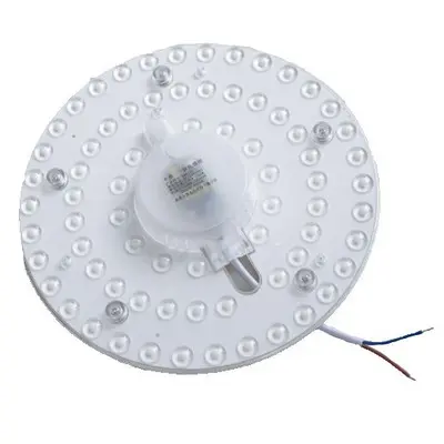 [EG3385-8708] 9W LED indsats med linser, flickerfri, Ø12,5 cm, erstatning for G24, cirkelrør og kompaktrør, 230V input, 1000lm, RA80