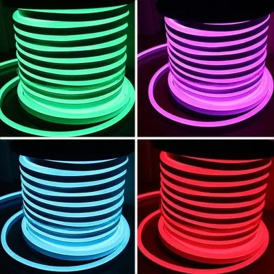 [EG2768-0] RGB 8x16 Neon Flex LED - 18W pr. meter, Vandtæt, 230V