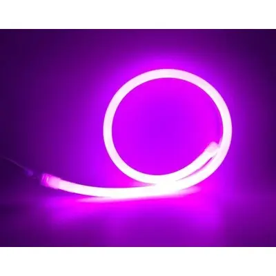 [EG2846-0] Lilla / pink D16 Neon Flex LED - 8W pr. meter, Vandtæt, 230V