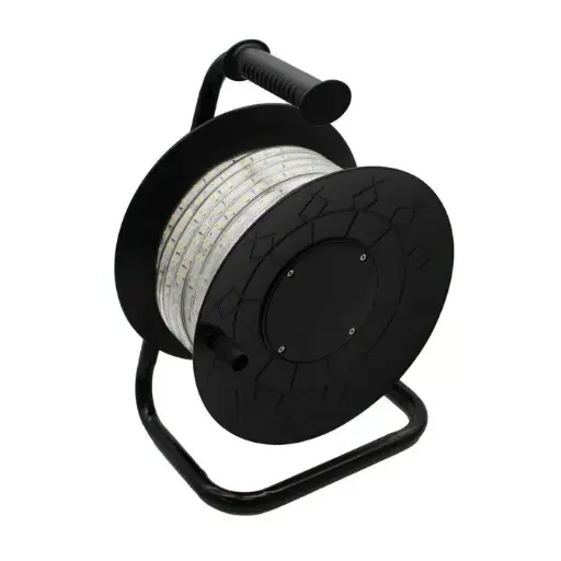 [EG6890-10388] 25m Arbejdslys LED strip på tromle - 230V, IP67, 120 LED/m, 9W/m, 1320 lm/m