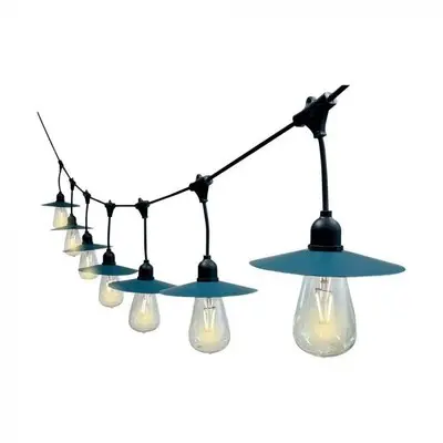 [EG12203-13311] V-Tac Solcelle lyskæde med 15 stk. 0.2W pærer - 15 meter, IP44, inkl. lyskilde - 1,75W effekt, 50lm
