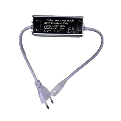 [EG12402-0] 230V LED strip Neon COB med endeprop og flicker free - Inkl. stik