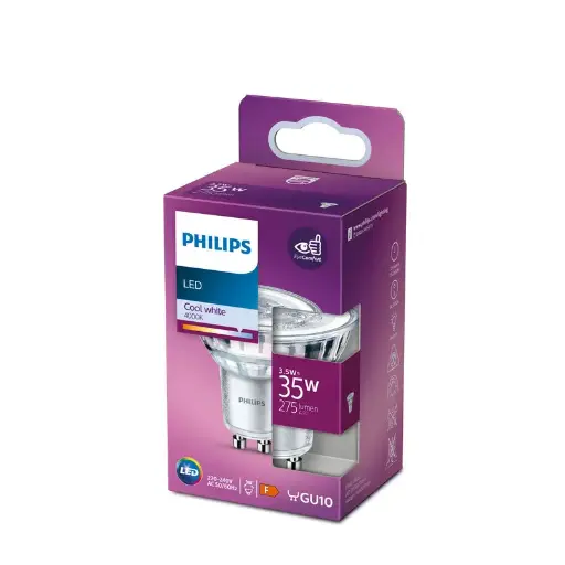 [SIG929001218061] Philips LED 3,5W (35W) GU10 4000K 275lm