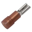 [7821301444] Isol. ABIKO spademuffe KA1503FLS5-PB, 0,5-1,5mm2, 2,8x0,5, Rød