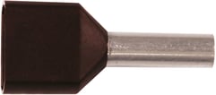 [7821350990] Isoleret ABIKO TWIN-terminalrør KA1,5-8ETT2, 2x1,5mm2 L8, Sort