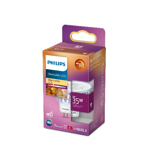 [SIG929001904755] PHILIPS LED 5W (35W) GU5,3 2700K 400lm 36°