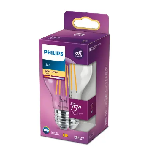[SIG929002025455] Philips LED 8,5W (75W) E27 2700K 1055lm