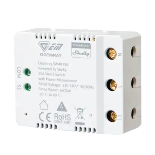 [7822623668] SMART RELAY 25A - POWERED BY SHELLY