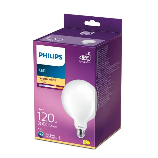 [SIG929002372101] Philips LED 13W (120W) E27 2700K 2000lm Globe Mat