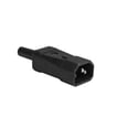 [7828103137] Apparatstik han  C14 10A/250V sort