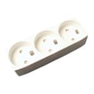 [7828112542] 3-stikdåse m/jord T-11B Hvid B&H