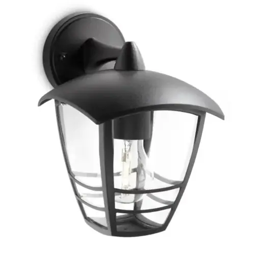 [SIG915002789902] Creek wall lantern black 1x60W 230V