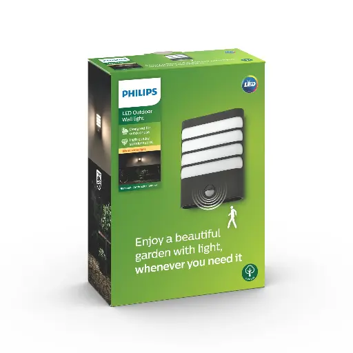 [SIG915004308901] Raccoon wall lantern LED antracit 1x4W IR (sensor)